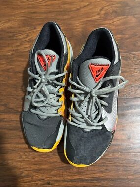 Nike Zoom Freak 2 Taxi Sneakers for Men - Black & Gray with Yellow Size 8.5